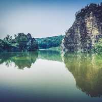 River landscape in Singapore