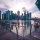 Skyline and skyscrapers in Singapore