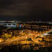 Night Cityscape in Bratislava