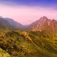 Mountain Valley Landscape in Slovakia