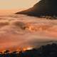 City Shrouded by Clouds in Cape Town, South Africa