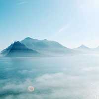 Misty and Foggy Landscape in Cape Town, South Africa