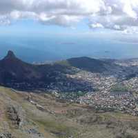 Panoramic landscape View of Cape Town, South Africa