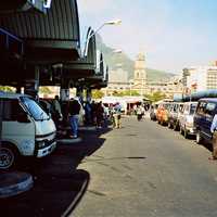 Taxi rank above Cape Town railway station