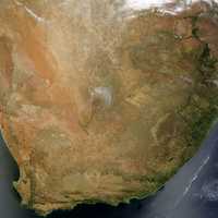 Satellite Image of South Africa
