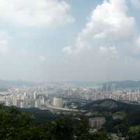 Anyang city panorama in South Korea