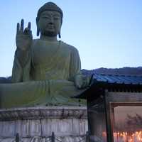Joabulsang bronzed Buddha in Cheonan, South Korea