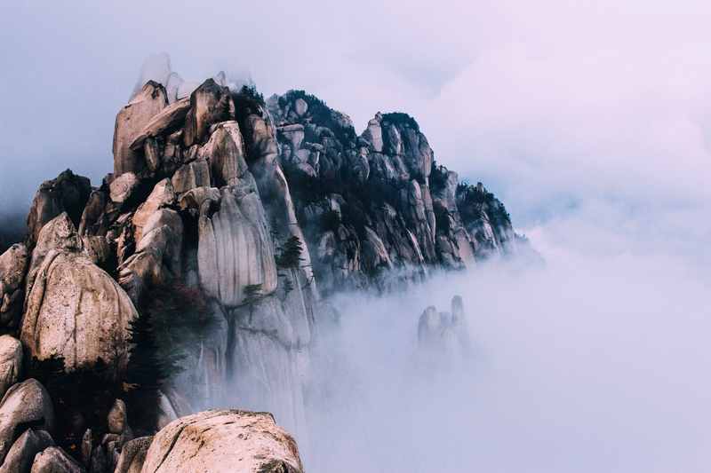 Mountains Of Rocks In Seoraksan Inje Gun South Korea Image Free