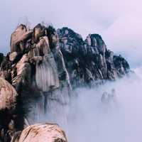 Mountains of Rocks in Seoraksan, Inje-gun, South Korea