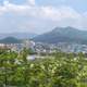 Namwon Landscape and Cityscape with Mountains in South Korea