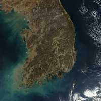 Satellite Image of South Korea