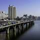 Gangbyeonbuk-ro riverside expressway in Seoul, South Korea