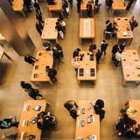 Office and workers in Barcelona, Spain