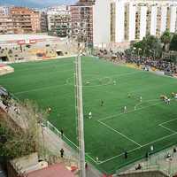 Soccer game in Barcelona, Spain