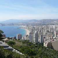 Benidorm, Spain landscape and cityscape