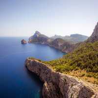 Coastline and scenic landscape in Mallorca, Spain