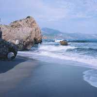 Coastline of Spain on the seaside