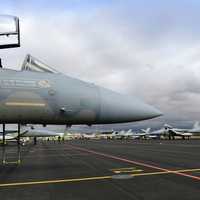 Fighter Jet at the air base in Albacete, Spain