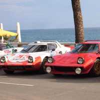 Lancia Stratos in the Rally Costa Brava of Lloret de Mar in Spain