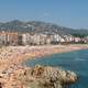 Lloret de Mar’s main beach in Spain