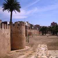 Moorish walls in Alzira, Spain