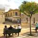 Old part of the city, Barrio del Raval in Elche, Spain