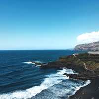 Playa El Bollullo, La Orotava, Spain shoreline landscape