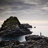 Rocky Coastline in Almunecar, Spain