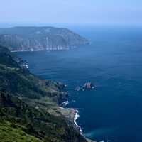 Seaside coastal scenic landscape