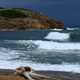 Storm waves landscapes on the ocean