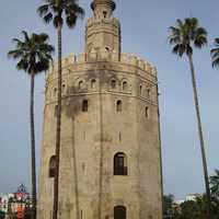 Full View of La Torre del Oro in Seville, Spain