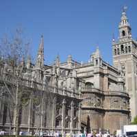 General view from the Plaza del Triunfo Seville, Spain