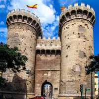 Gate Towers of Quart in Valencia, Spain