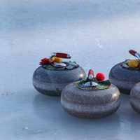 Curling Stones on ice
