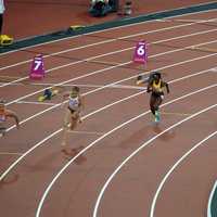 Female Runners on the race track