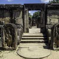 Ancient Stone Temple in Sri Lanka