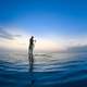 Stand up Paddler in the Ocean in Sri Lanka