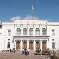 Front view of town hall