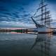 Ships and landscape in the Harbor at Gothenburg