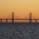 Øresund Bridge connecting Malmo to Denmark