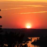 Sunset over the Horizon in Sweden