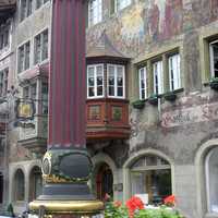 Frescoes in Stein am Rhein, Switzerland