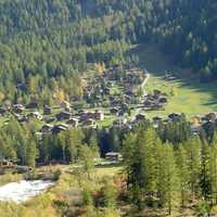 La Fouly Landscape in Orsieres, Switzerland