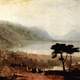 Lake Geneva as seen from Montreux in 1810 in Switzerland