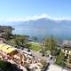 Lake Geneva from Montreux in Switzerland and landscape