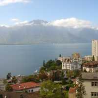 Montreux and Lake Geneva landscape