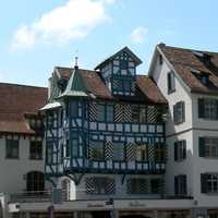 Old houses of St. Gallen in Switzerland