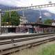 Sierre railway station in Switzerland