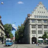 The Bahnhofstrasse in Zurich