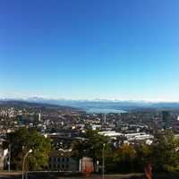 Wide Angle View of Zurich 